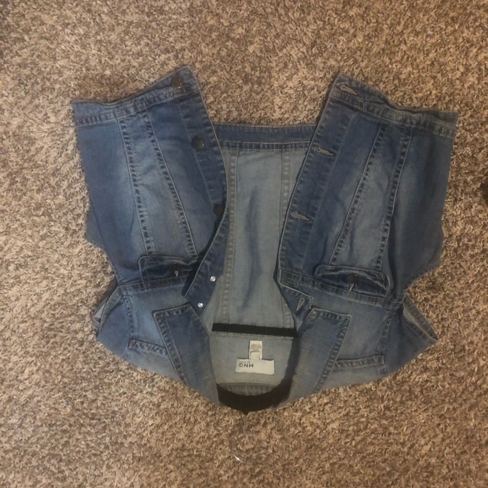 mid waist jean jacket
